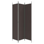 Voir la diapositive 5 : VIDAXL Cloison de separation 3 panneaux Marron 150x220 cm Tissu