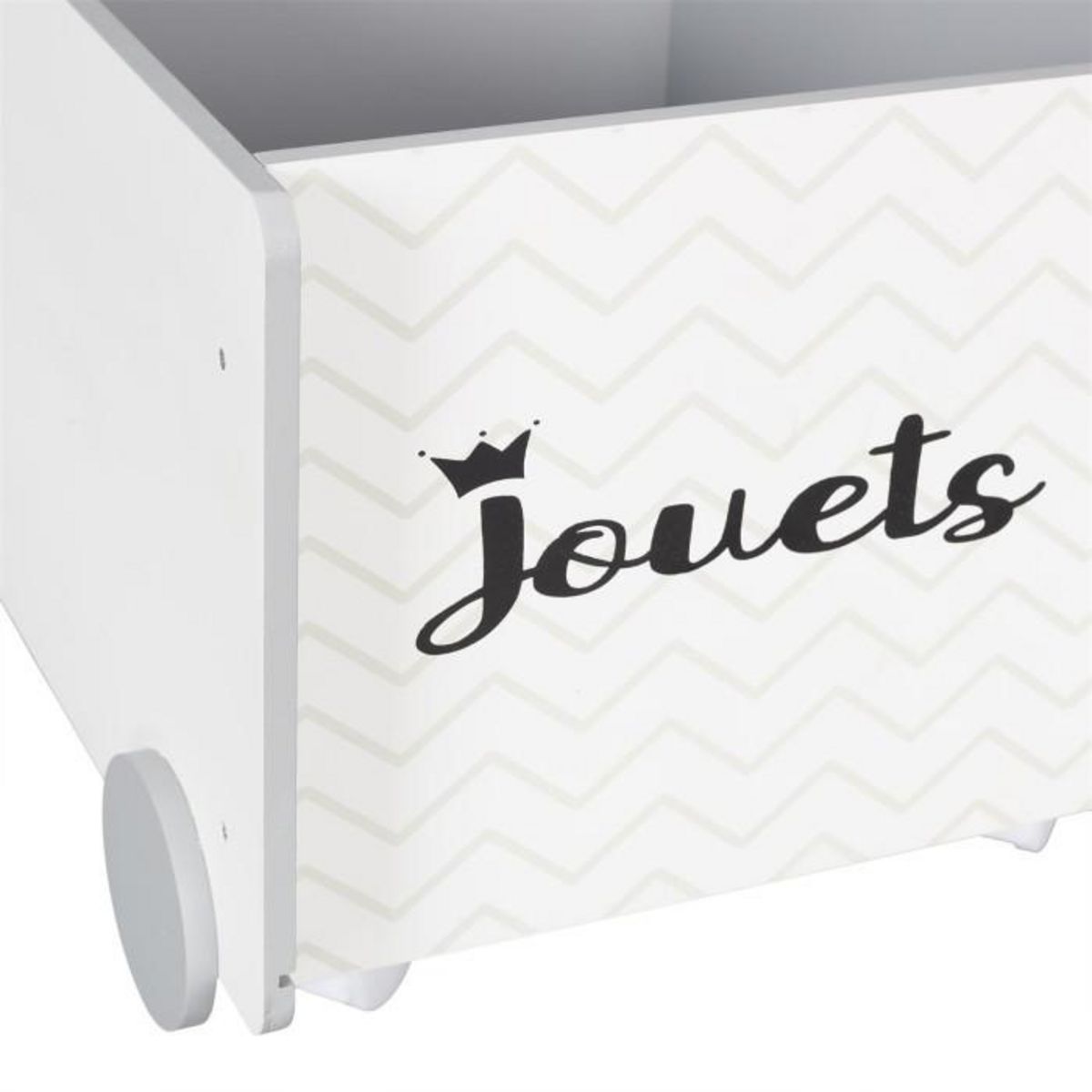 Paris Prix Chariot de Rangement Enfant  Jouets  47cm Blanc