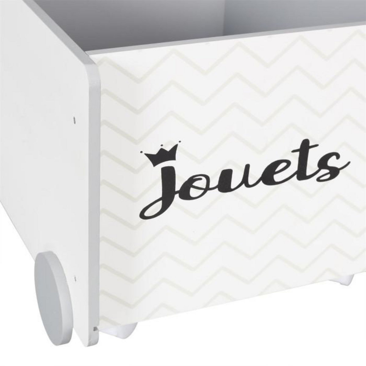 Paris Prix Chariot de Rangement Enfant  Jouets  47cm Blanc