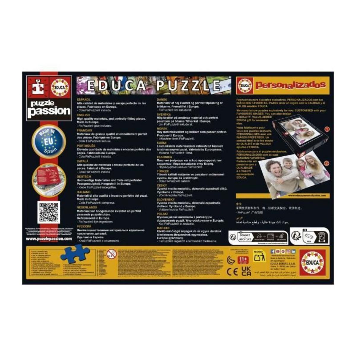 EDUCA Puzzle - EDUCA - Fil - 500 pieces
