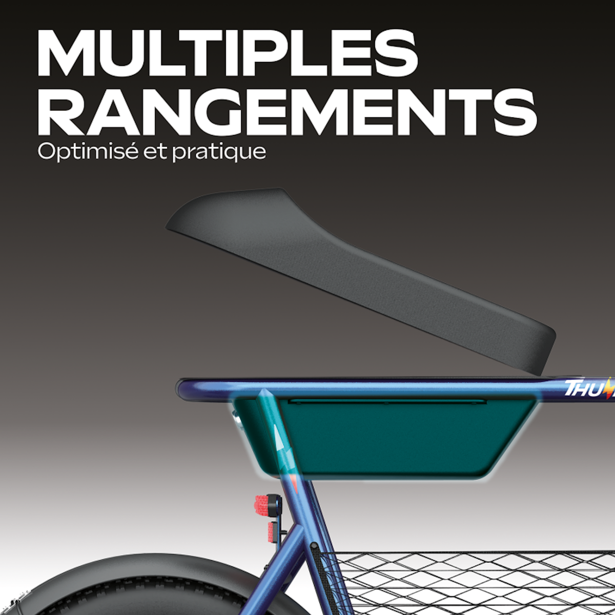 URBANGLIDE Draisienne Électrique UrbanGlide Thunder 160 – 30 km d'Autonomie, 25 km/h, 16'', Freinage à Disque