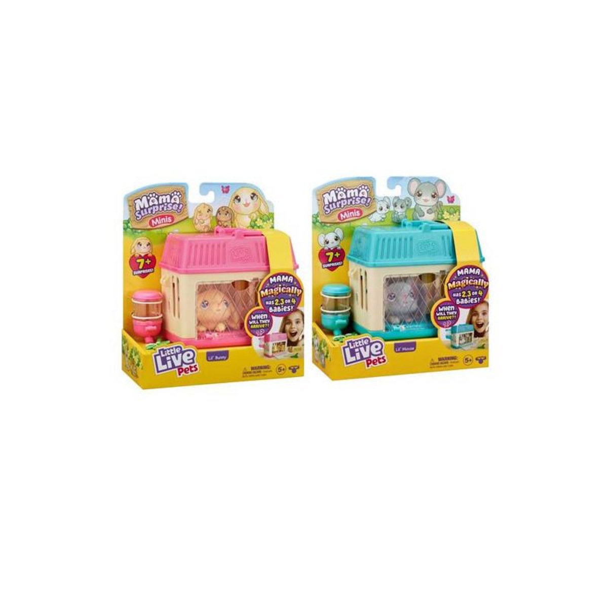 LITTLE LIVE PETS Peluche interactive Little Live Pets Mama Surprise Minis Modèle aléatoire