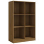 Voir la diapositive 2 : VIDAXL Bibliotheque Marron miel 70x33x110 cm Bois de pin massif