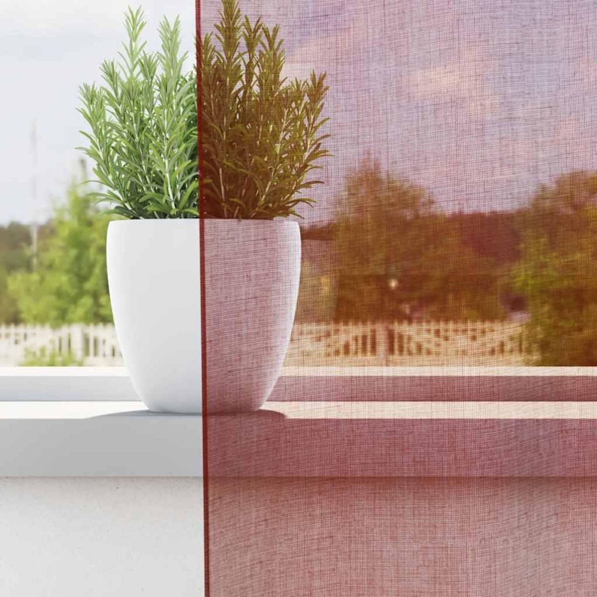 VIDAXL Rideaux en voile avec passe-tringles 2 pcs rouge bordeaux