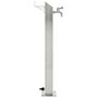 Voir la diapositive 3 : VIDAXL Colonne a eau de jardin carree Acier inoxydable 95 cm