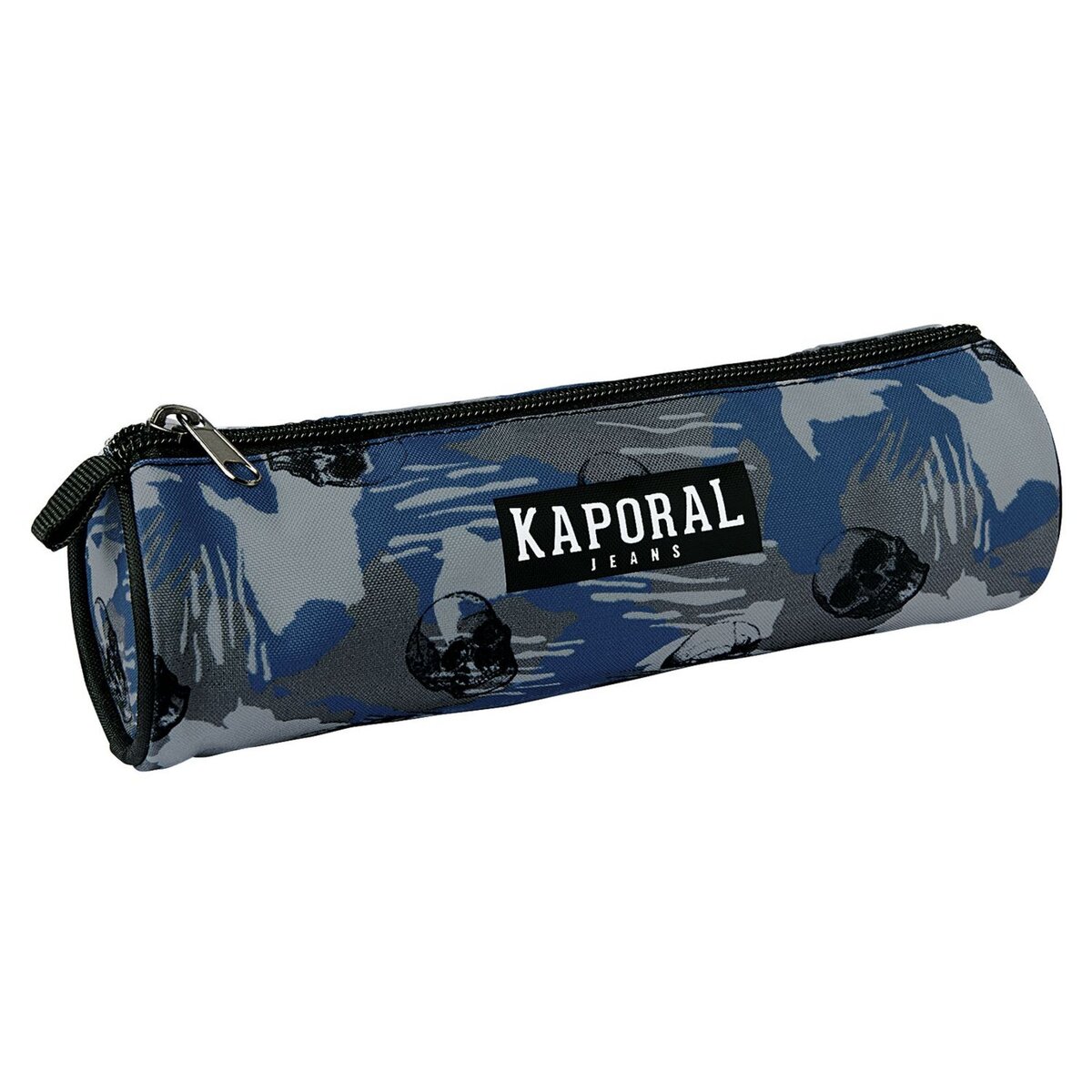 KAPORAL Trousse ronde 1 compartiment Imprimé bleu et gris KAPORAL