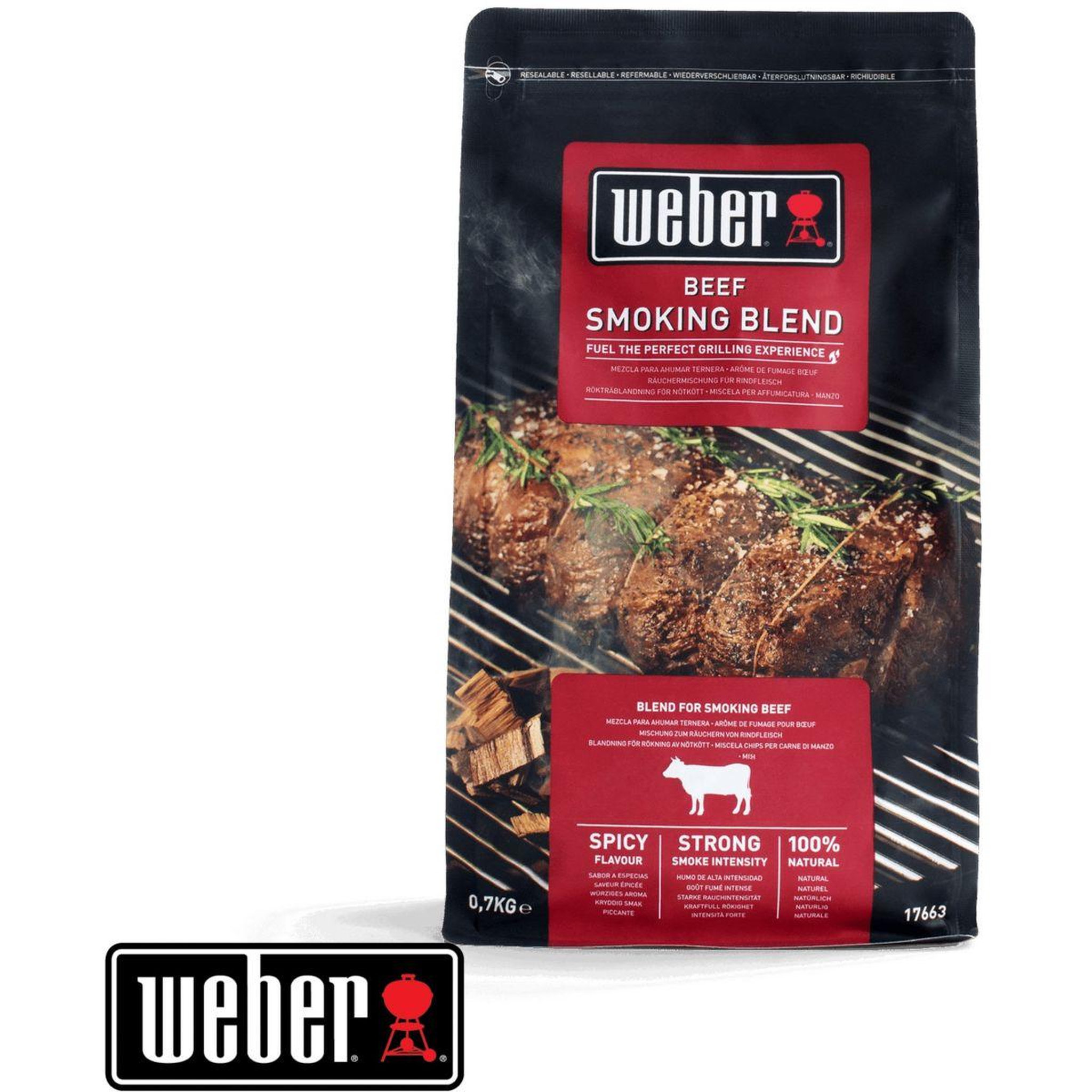 Voir la diapositive 1 : Weber Bois de fumage bois de fumage - pour boeuf
