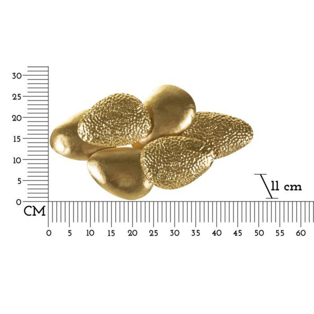 Paris Prix Applique Murale en Métal  Shell  44cm Or