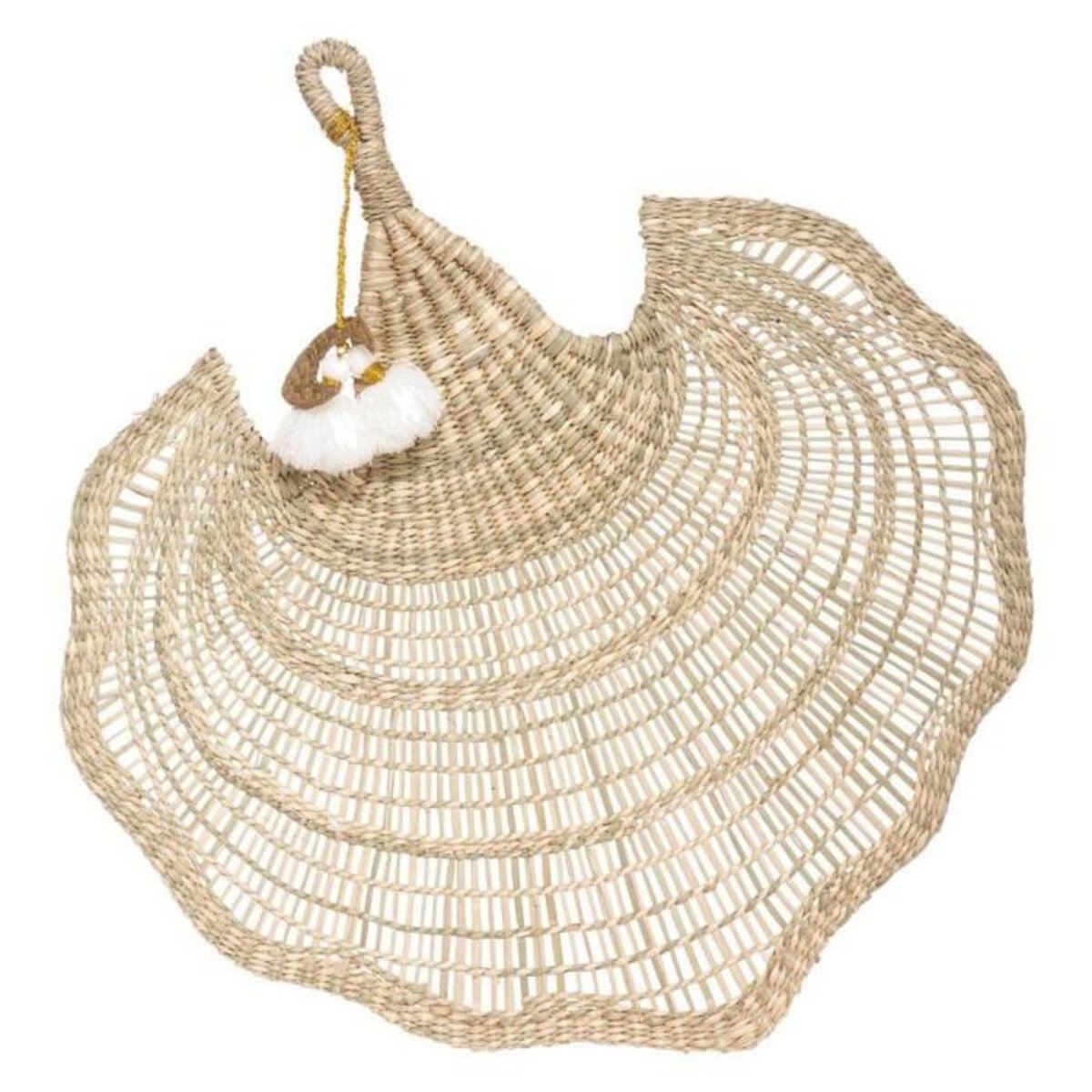 ATMOSPHERA Décoration Murale Éventail  Wonderfly  58cm Beige