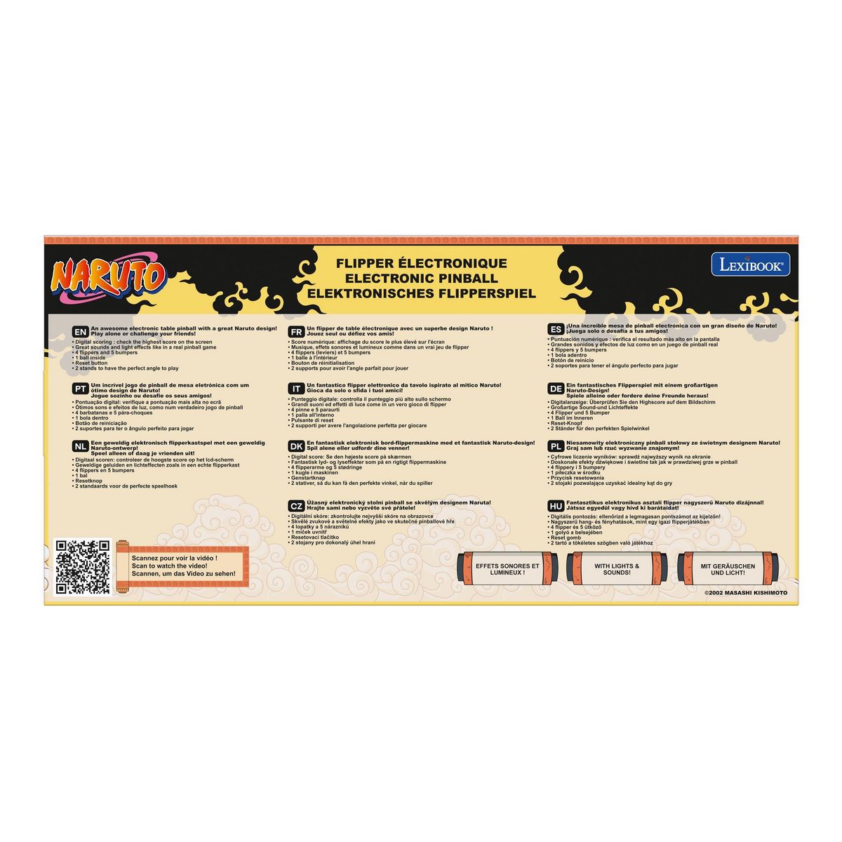 Lexibook Flipper électronique de table Naruto