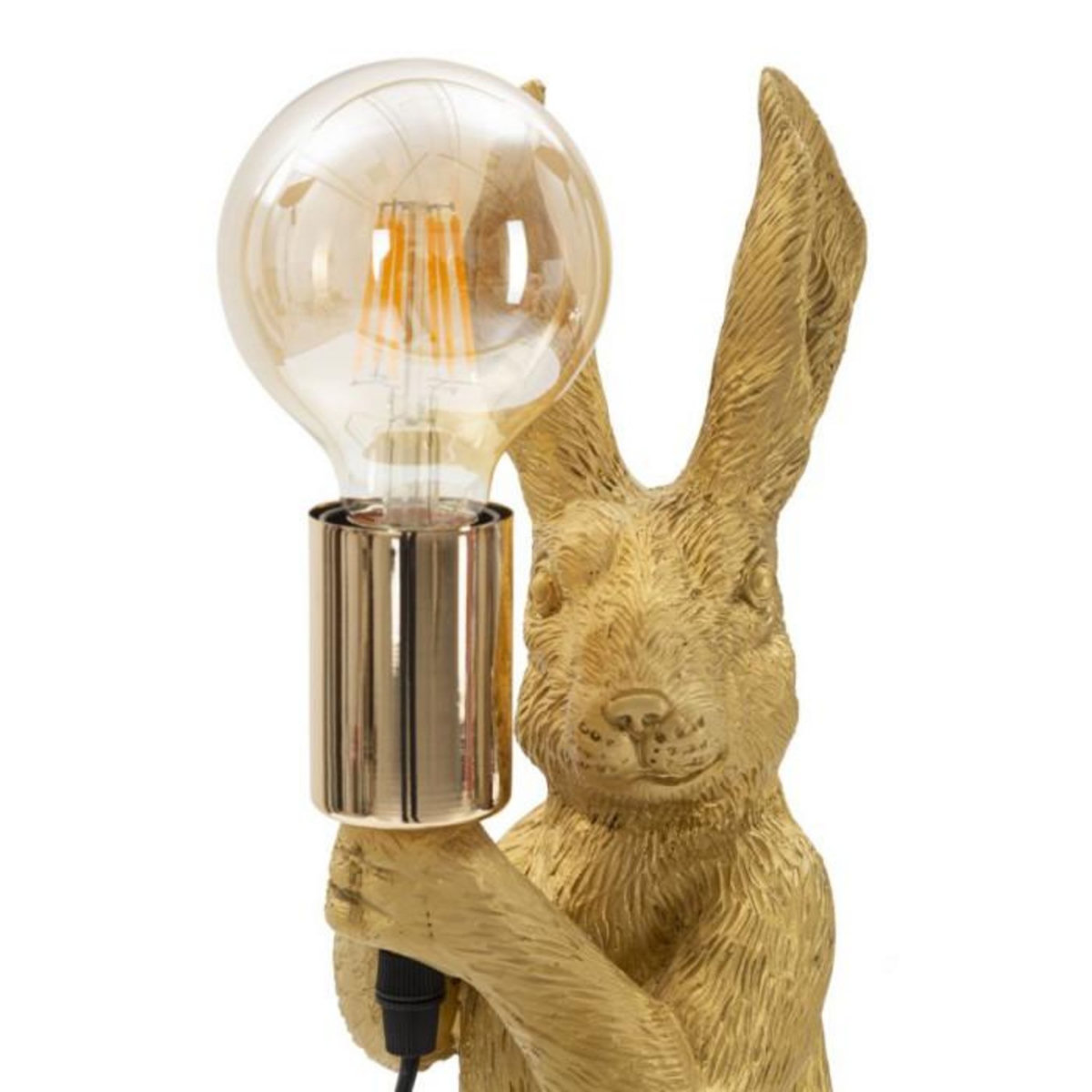 Paris Prix Lampe à Poser en Résine  Rabbit  35cm Or