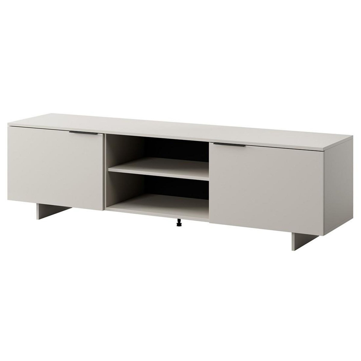 BEST MOBILIER Canterbury - meuble tv - beige - 2 portes et 2 tiroirs - 180 cm
