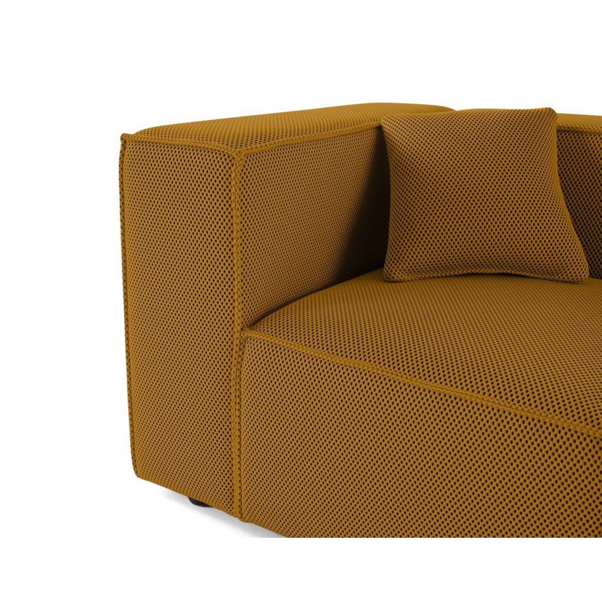 LISA DESIGN Arty - module d'assise gauche - en tissu mailles 3d