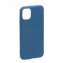 amahousse Coque souple bleue silicone iPhone 11 Pro toucher soft