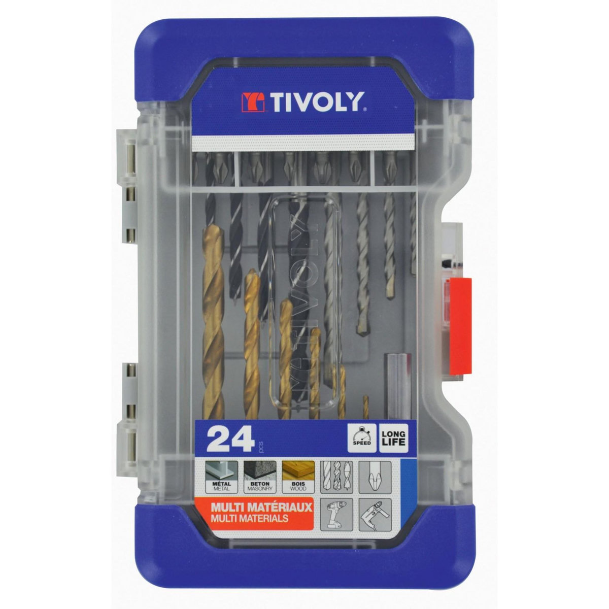 TIVOLY Malette 23 pièces mixtes de perçage TIVOLY 11901170047