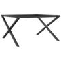Voir la diapositive 2 : VIDAXL Pieds de table basse cadre en X 80x70x43 cm acier