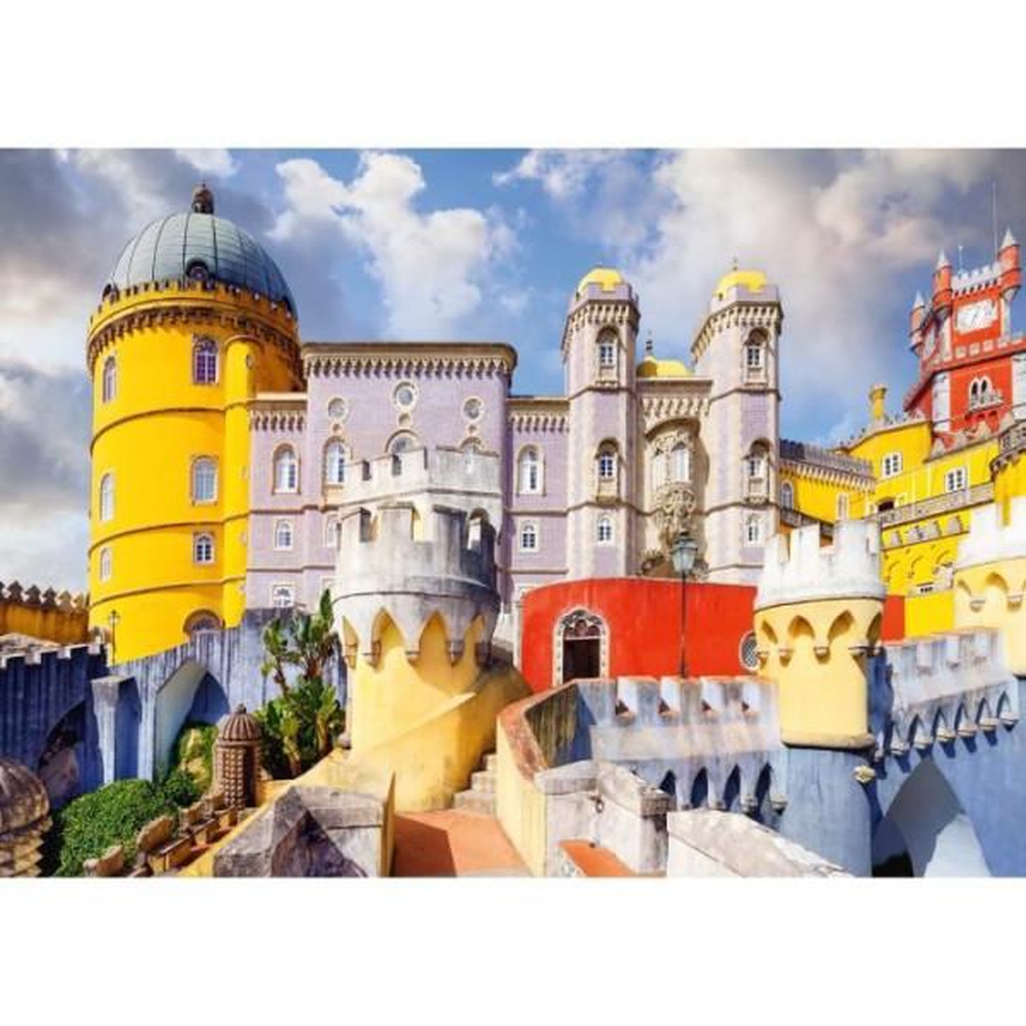 RAVENSBURGER Puzzle 1000 pieces palais national de pena, portugal, collection highlight, des 14 ans, palais, 12001314, ravensburger