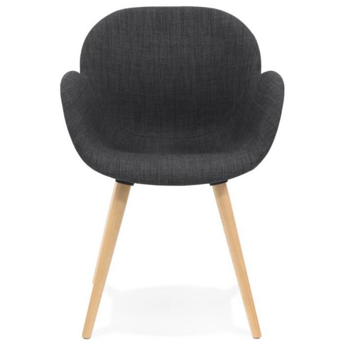 Paris Prix Fauteuil Design en Tissu  Pikko  84cm Gris Foncé