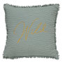 Voir la diapositive 1 : ATMOSPHERA Coussin Déco Brodé  Wild  45x45cm Vert Céladon
