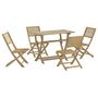 Voir la diapositive 2 : VIDAXL Ensemble a manger de jardin 5 pcs Bois d'acacia solide
