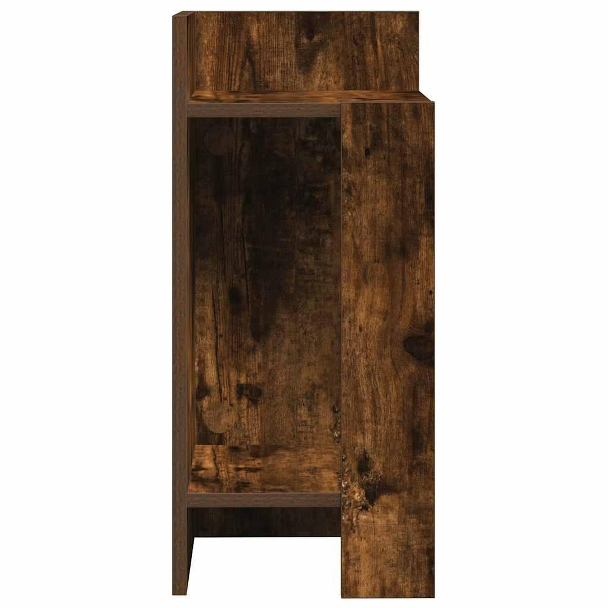 Voir la diapositive 5 : VIDAXL Table d'appoint avec etagere chene fume 25,5x27x60 cm