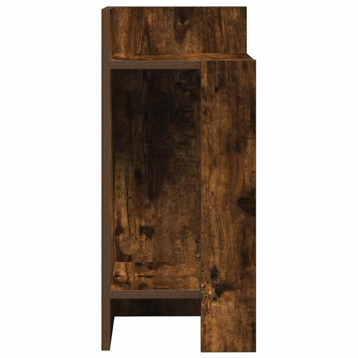 VIDAXL Table d'appoint avec etagere chene fume 25,5x27x60 cm