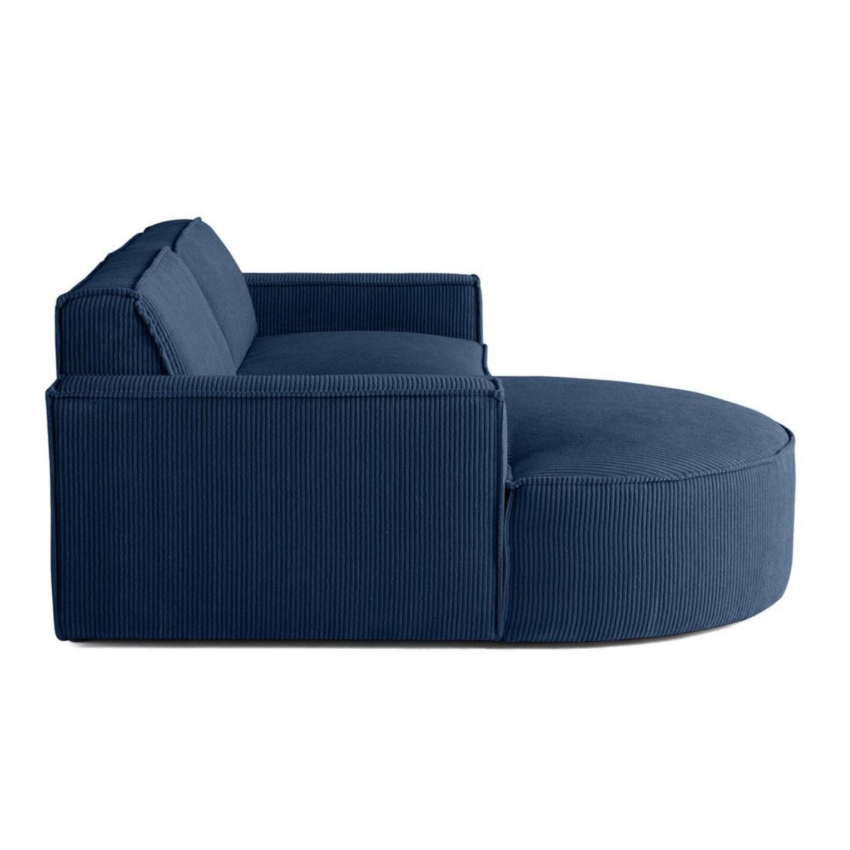 LISA DESIGN Spiaggia - canapé d'angle gauche - 4 places - en velours côtelé