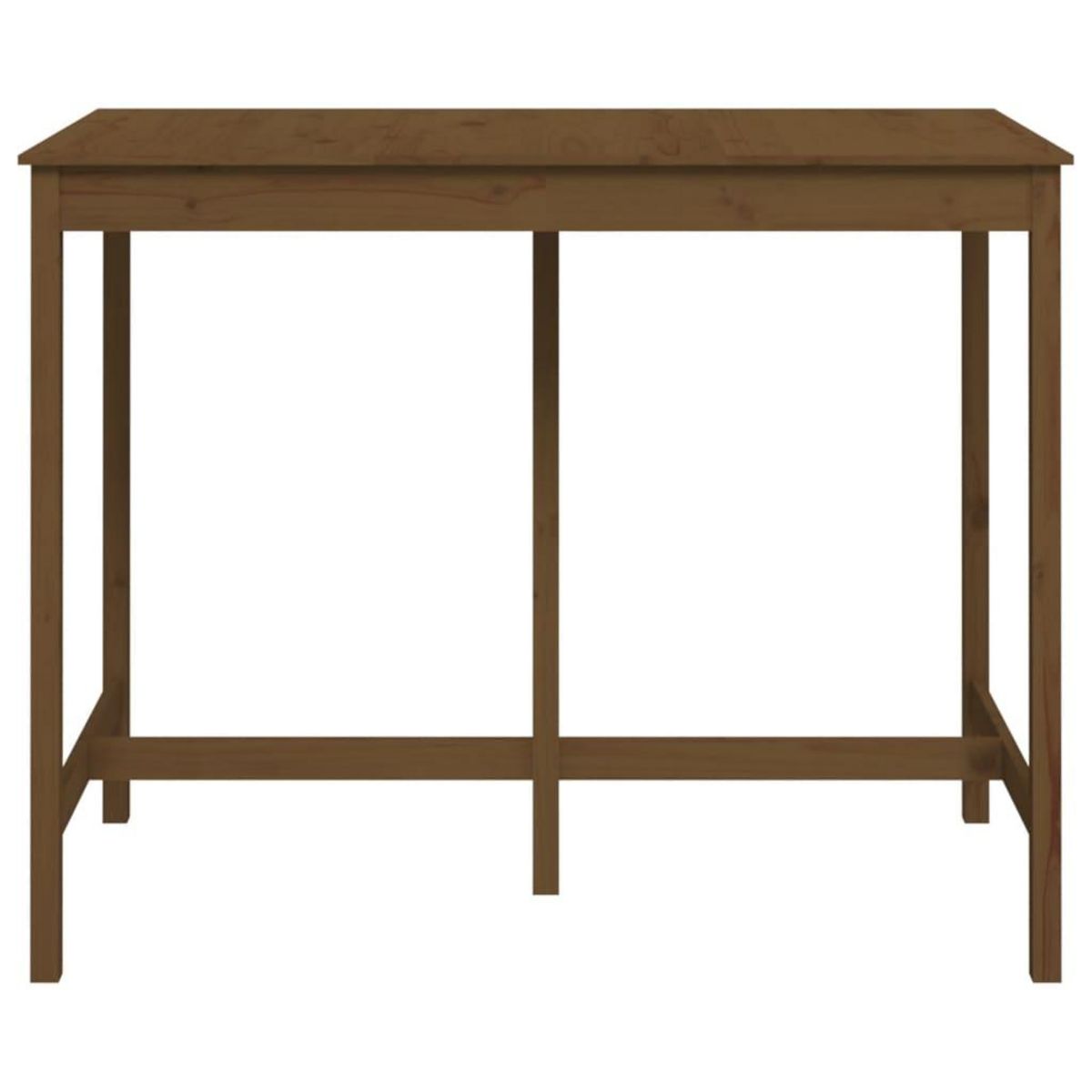 VIDAXL Table de bar Marron miel 140x80x110 cm Bois massif de pin
