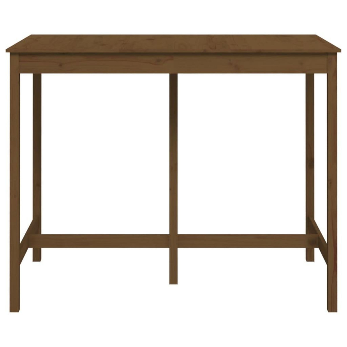 VIDAXL Table de bar Marron miel 140x80x110 cm Bois massif de pin
