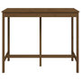 Voir la diapositive 3 : VIDAXL Table de bar Marron miel 140x80x110 cm Bois massif de pin