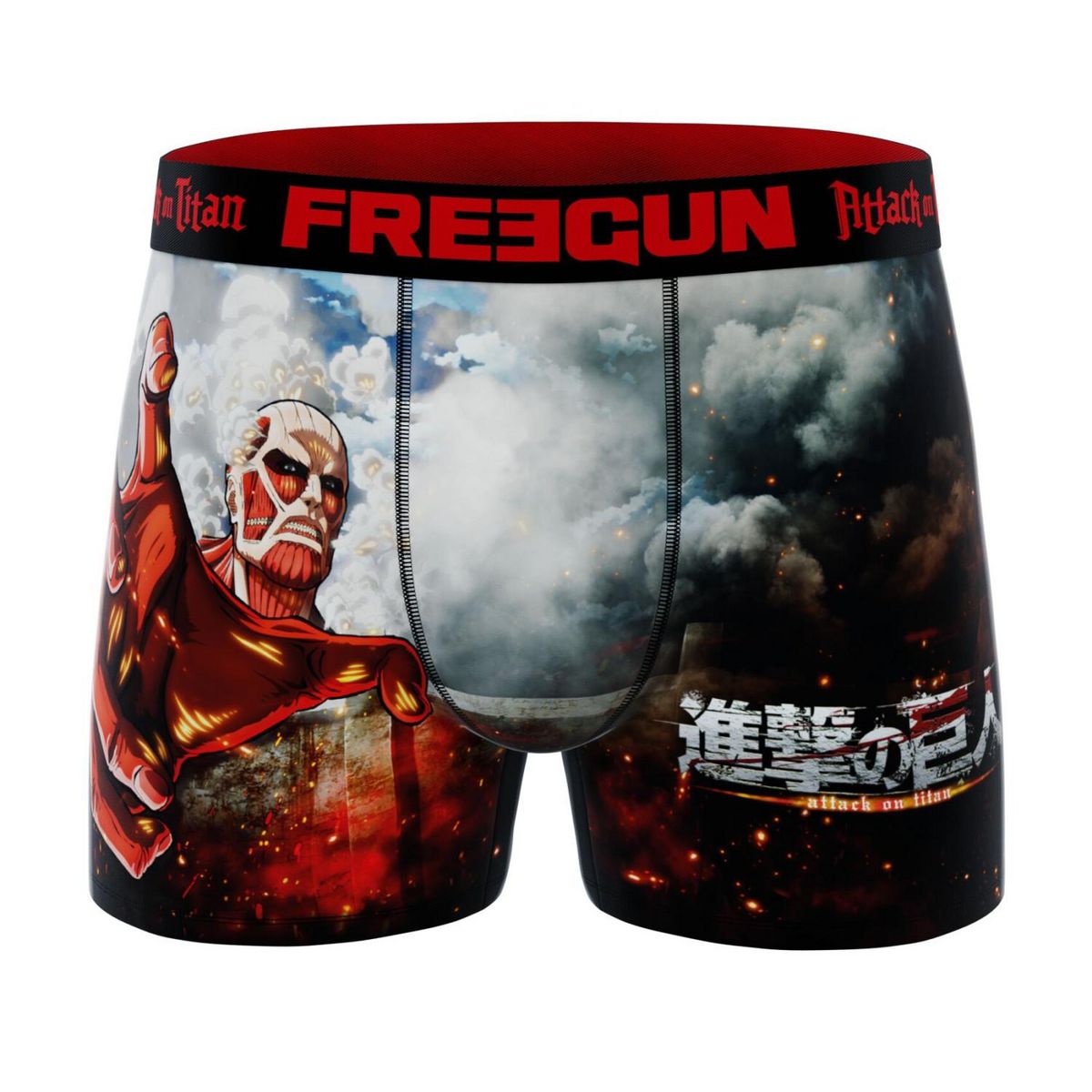 FREEGUN Lot de 3 boxers homme Attack On Titan