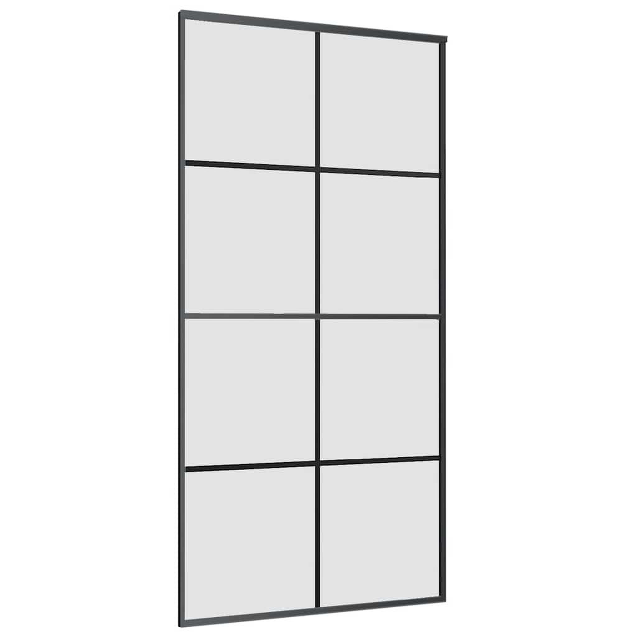 Voir la diapositive 5 : VIDAXL Porte coulissante kit de quincaillerie noir 102,5x205 cm