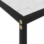 VIDAXL Table console Blanc 100x35x75 cm Verre trempe