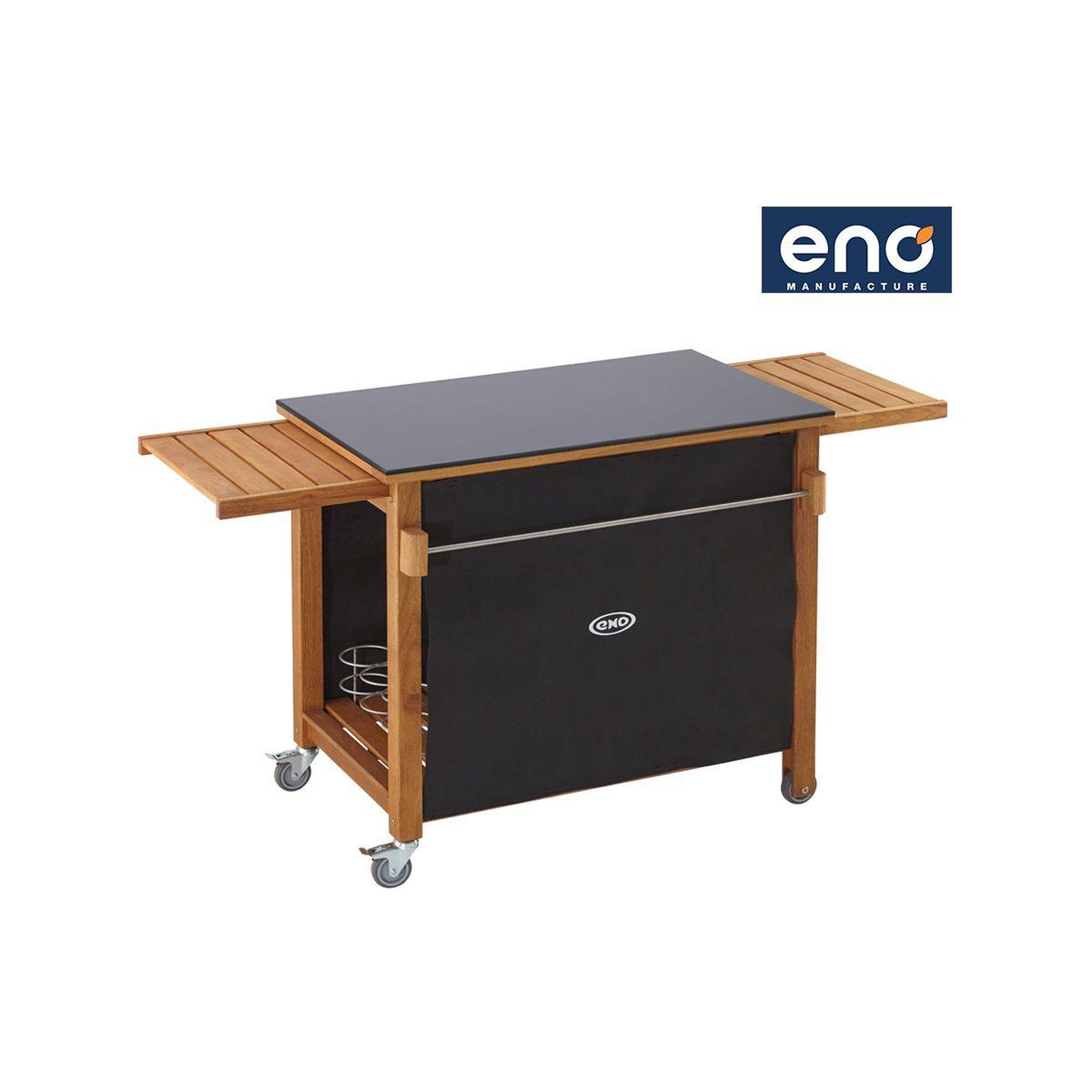 Voir la diapositive 1 : Eno Chariot Plancha Emile bois compatible plancha de 45 à 80 cm