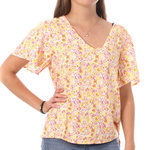 Vero Moda Top Imprimé /Jaune Femme Vero  oda Swf. Coloris disponibles : Blanc