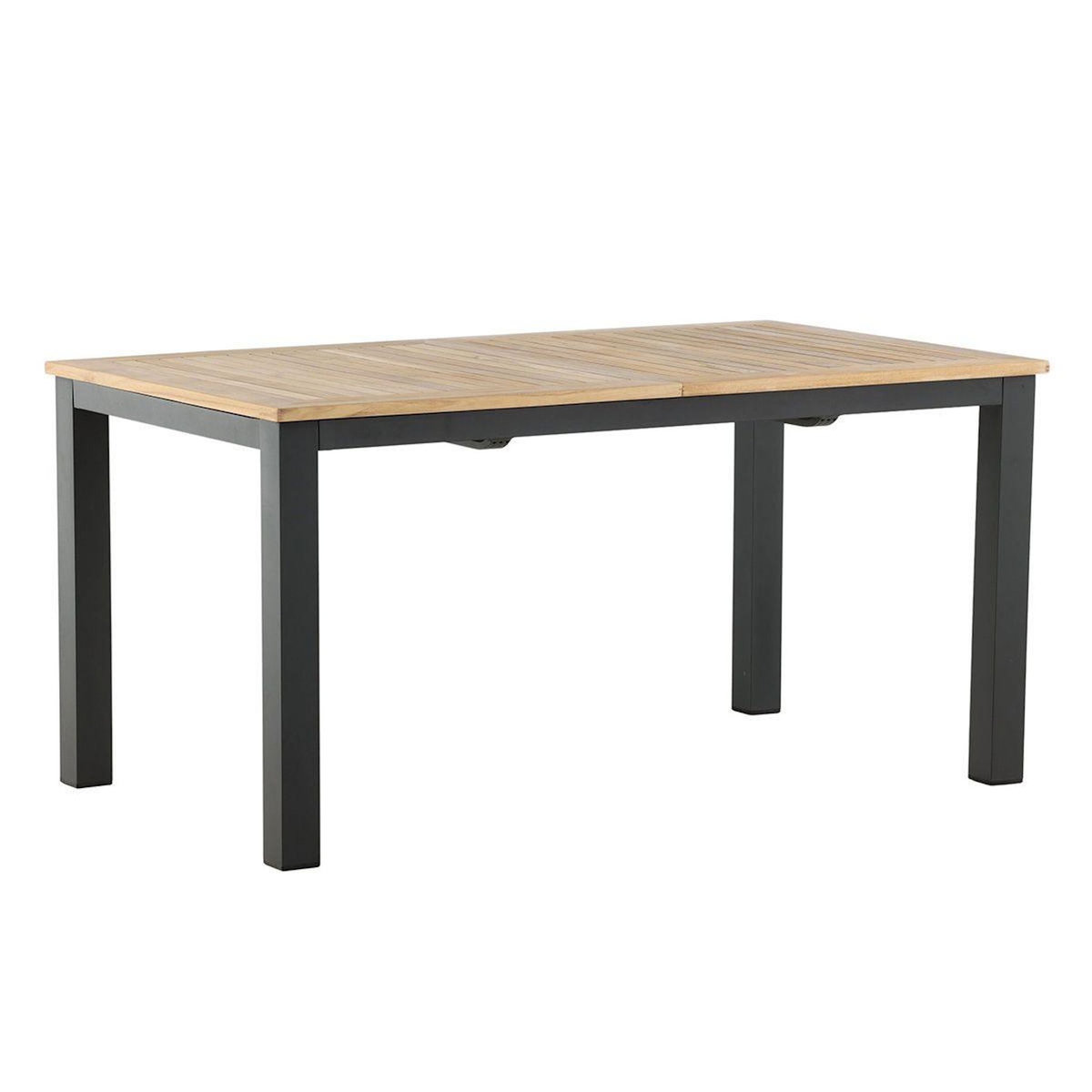 Paris Prix Table de Jardin Extensible  Panama  152-210cm Naturel & Noir