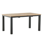 Paris Prix Table de Jardin Extensible  Panama  152-210cm Naturel & Noir