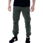 PANAME BROTHERS Pantalon Cargo  Foncé Homme Paname Brothers Costa. Coloris disponibles : Vert
