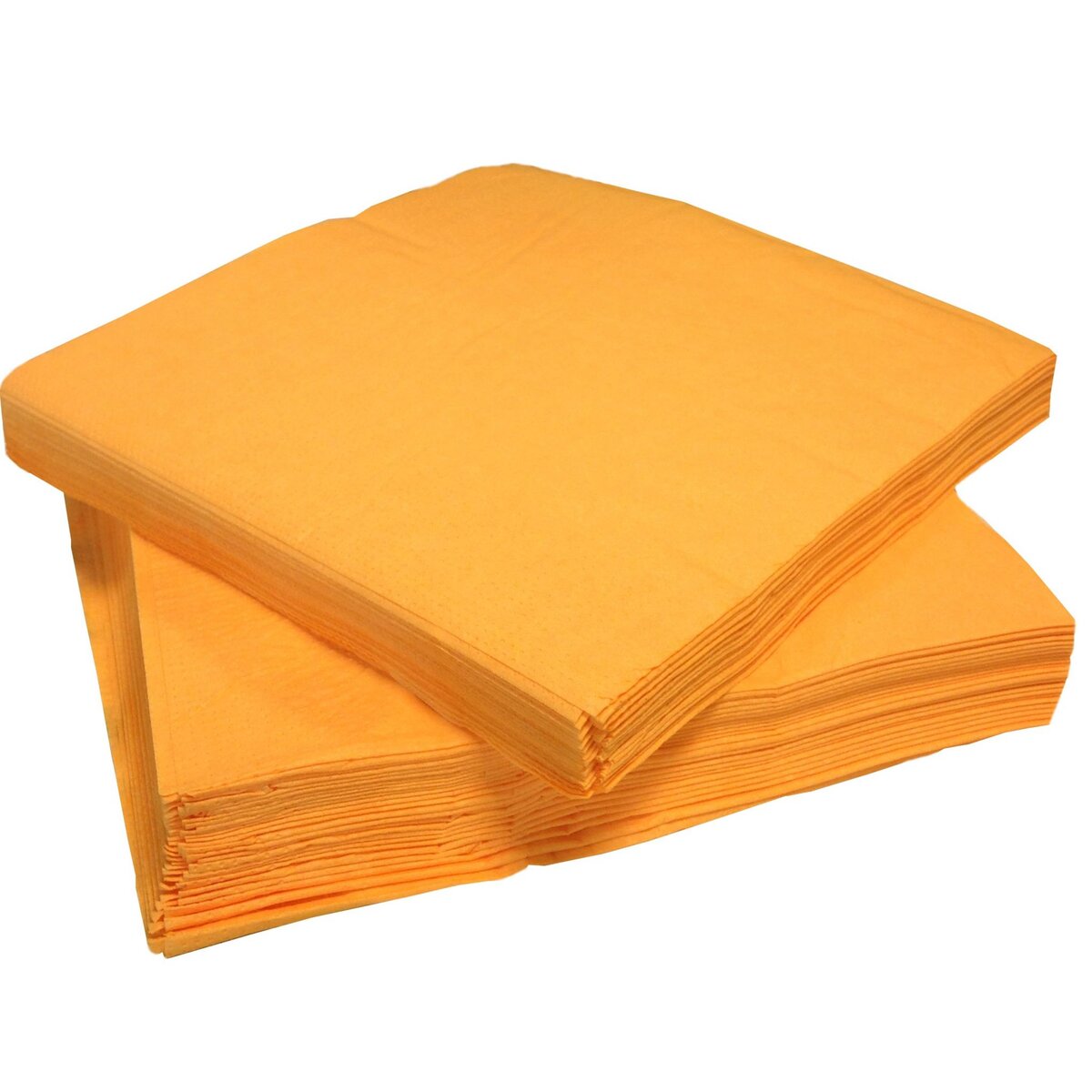 ACTUEL Lot de 200 serviettes 33 cm orange