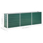 Voir la diapositive 6 : VIDAXL Lit sureleve de jardin Acier galvanise 240x40x77 cm Vert
