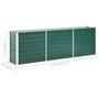Voir la diapositive 6 : VIDAXL Lit sureleve de jardin Acier galvanise 240x40x77 cm Vert