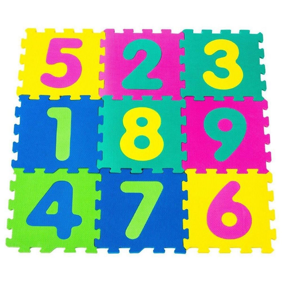 Betoys Tapis mousse marelle 10 dalles 3 en 1