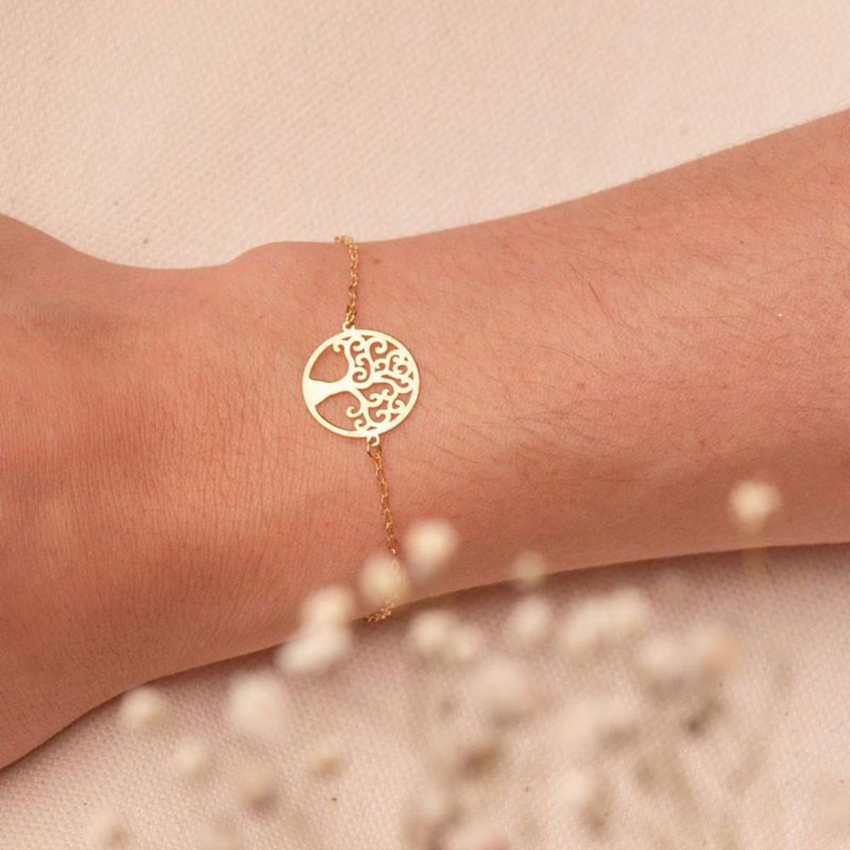 L'ATELIER D'AZUR Bracelet Or 18 Carats 750/000 Jaune - Arbre de Vie