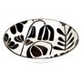 Voir la diapositive 2 : SECRET DE GOURMET Lot de 6 Assiettes Creuses  Twisted Lime  20cm Noir & Blanc