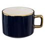 Voir la diapositive 5 : Paris Prix Lot de 4 Mugs sur Rack  Etoiles  17cl Blanc & Bleu