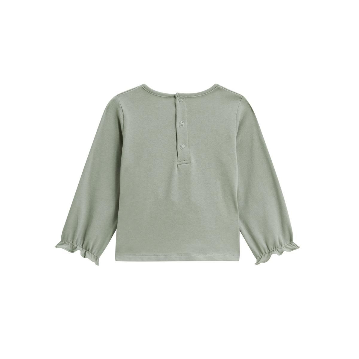 Petit Béguin T-shirt bébé manches longues kaki Lily