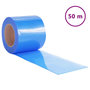 Voir la diapositive 2 : VIDAXL Rideau de porte bleu 200 mmx1,6 mm 50 m PVC