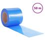 Voir la diapositive 2 : VIDAXL Rideau de porte bleu 200 mmx1,6 mm 50 m PVC