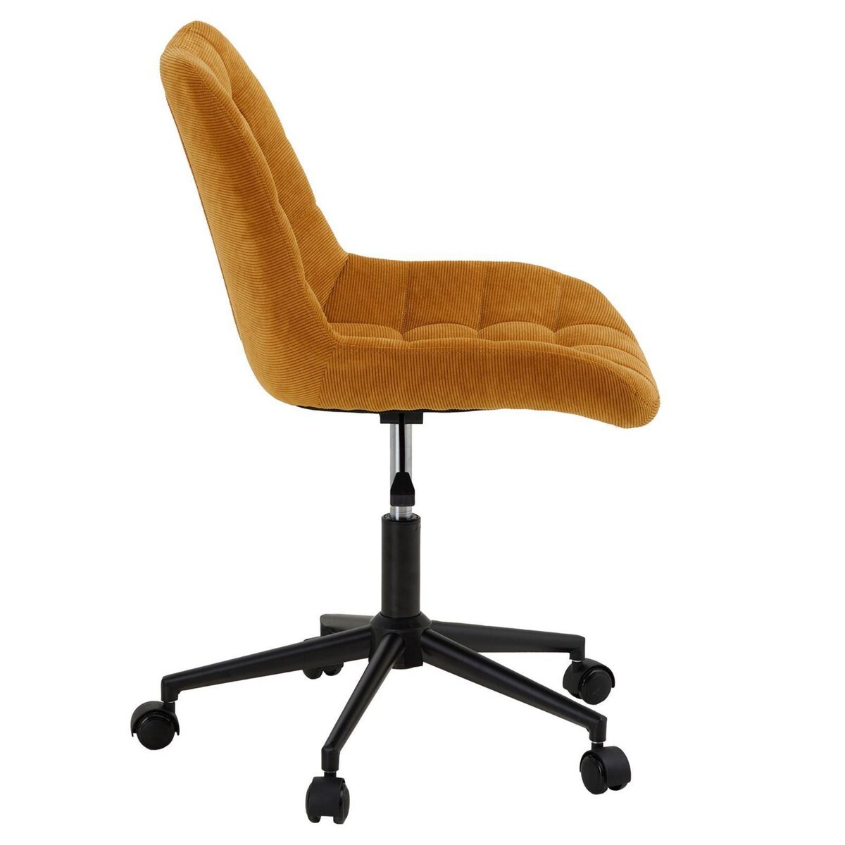 IDIMEX Chaise de bureau VASILO en velours côtelé