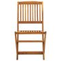 Voir la diapositive 3 : VIDAXL Chaises pliables d'exterieur lot de 2 Bois d'acacia solide